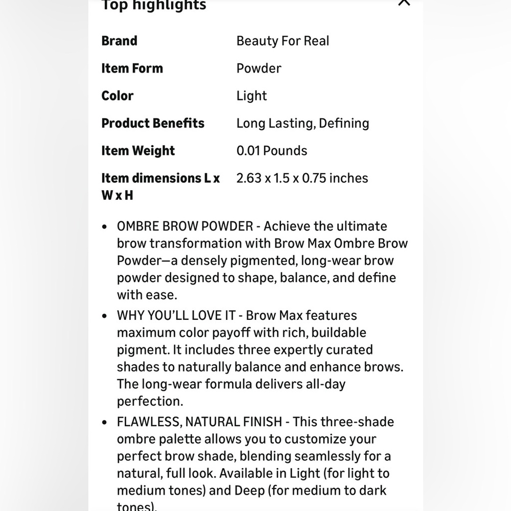 Beauty for Real Brow Max - Picture 7 of 7
